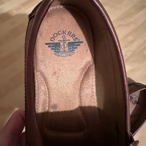 Dockers Men’s‎ Brown Leather Loafers Size 8 - Picture 3 of 10